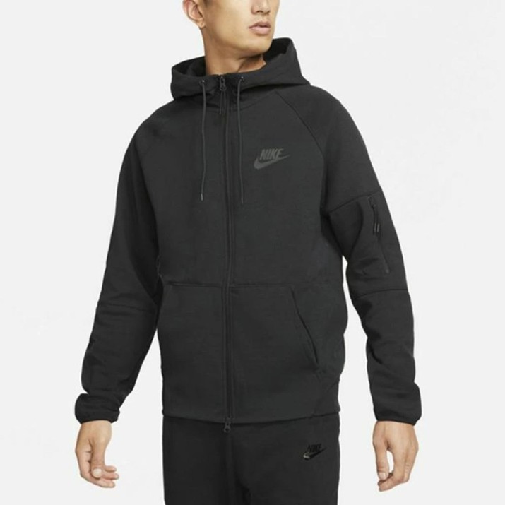 Мужская толстовка Nike M Nsw Te Fz Flc Triple Black, s.S