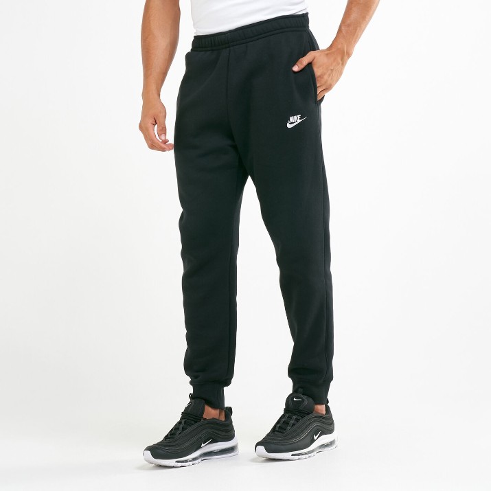 Мужские спортивные штаны Nike M Sportswear Club Fleece Joggers Black/White, s.S