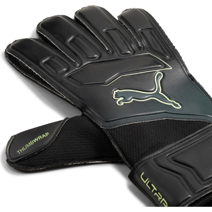Mănuși de fotbal Puma Ultra Play Rc Puma Black/Green Terrain/Fizzy Light, s.10