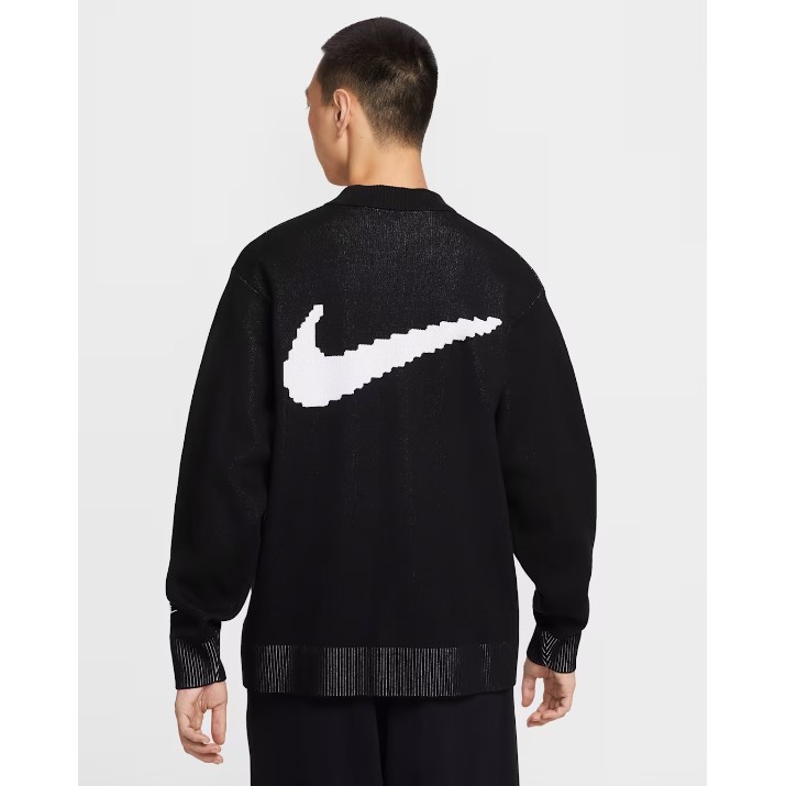 Мужская толстовка Nike M Club Rugby Top Neo Var Black/White, s.M