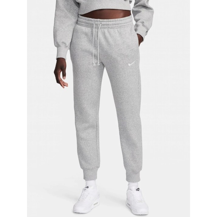 Женские спортивные штаны Nike W Nsw Phnx Flc Mr Std Dark Grey Heather/Sail, s.M