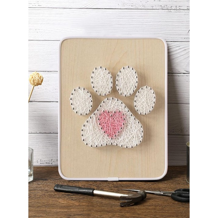 Картина из нитей HiStone Лапка с сердечком 15x20 (DHBC28011)
