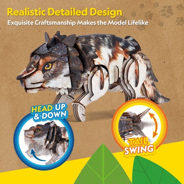 3D-puzzle ChiToys Grey Wolf 58pcs (DS1180h)