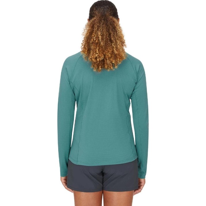 Hanorac damă Rab Sonic LS Zip 12 Eucalyptus