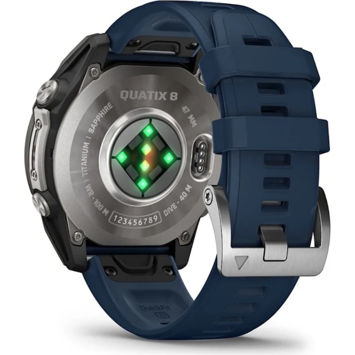 Смарт-часы Garmin quatix 8 51mm AMOLED Sapphire Titanium Bezel (010-02905-91)