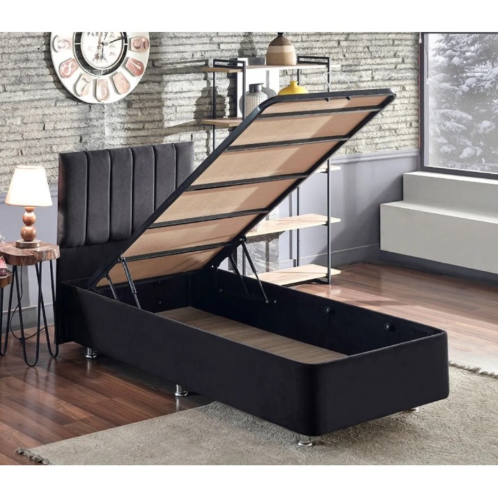 Кровать Trendy Ela Single Black 100x200cm GTR007217