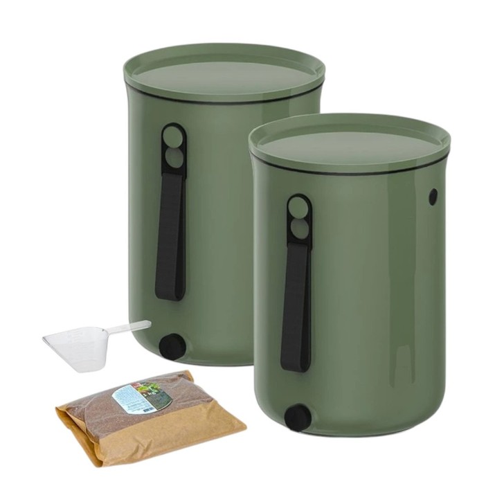 Компостер Skaza Bokashi Organko 2  2x9.6L Olive