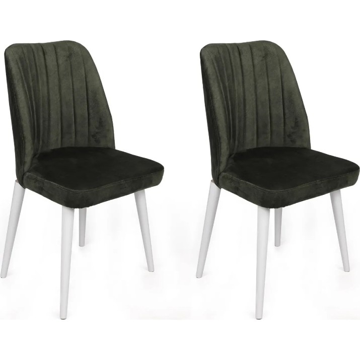 Комплект для столовой Trendy Alfa 492 Khaki/White 90x50x49cm GTR006873 2pcs