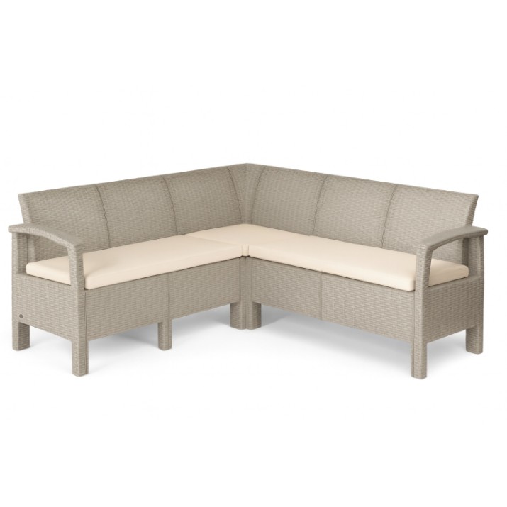 Садовый диван Irak Plastik Cappuccino HK935