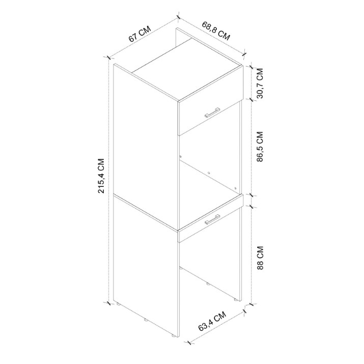 Raft pentru masina de spalat Bofigo 12-08-01 White