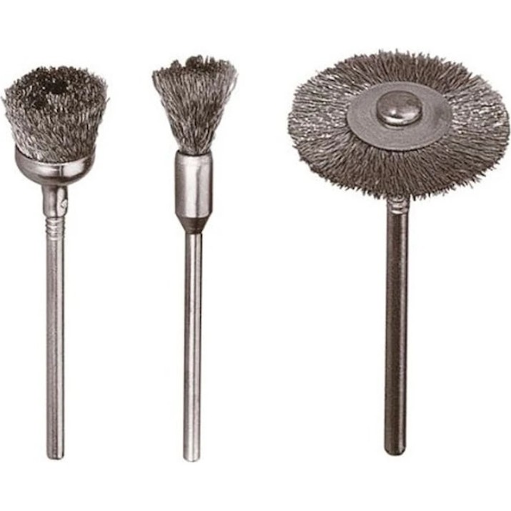 Set de mini-perii din sarma de otel Wolfcraft 2114000