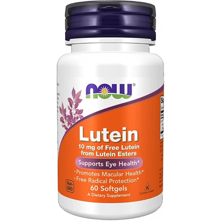 Пищевая добавка NOW Lutein 10mg 60cap
