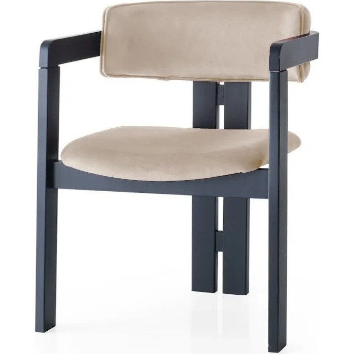 Стул Trendy CO 007 Black/Beige 76x58x49cm GTR005792