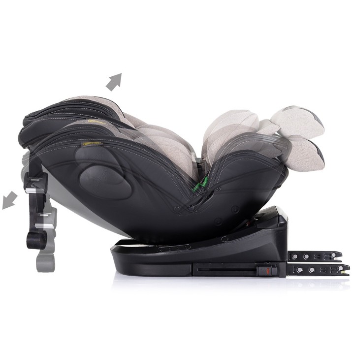 Scaun auto pentru copii Chipolino Hypnotic I-SIZE Isofix 360 40-150cm Tiramisu (STKHYP0251TR)