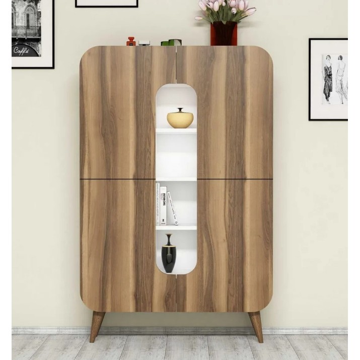 Тумба Trendy Al meu Walnut/White 93x144x31cm GTR006620