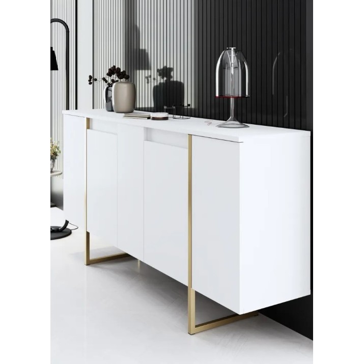 Dulăpior Trendy Luxe White/Gold 160x80x35cm GTR006253