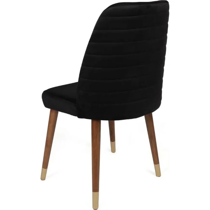 Set mobilă pentru bucătărie Trendy Hugo 386 Black/Walnut/Gold 90x50x49cm GTR006902 2pcs