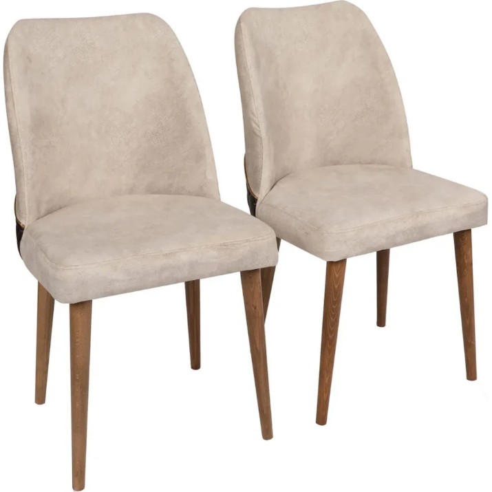 Set mobilă pentru bucătărie Trendy Nova 071 Cream/Black/Walnut 90x49x43cm GTR006767 2pcs
