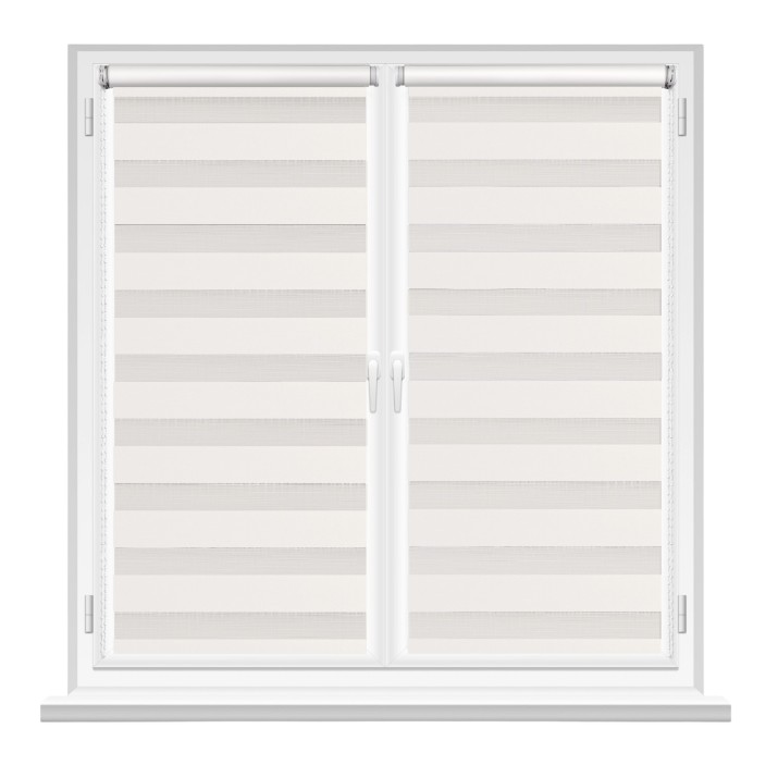 Рулонные шторы Msrolls Day Night Natural V1 White 0.50x1.70m