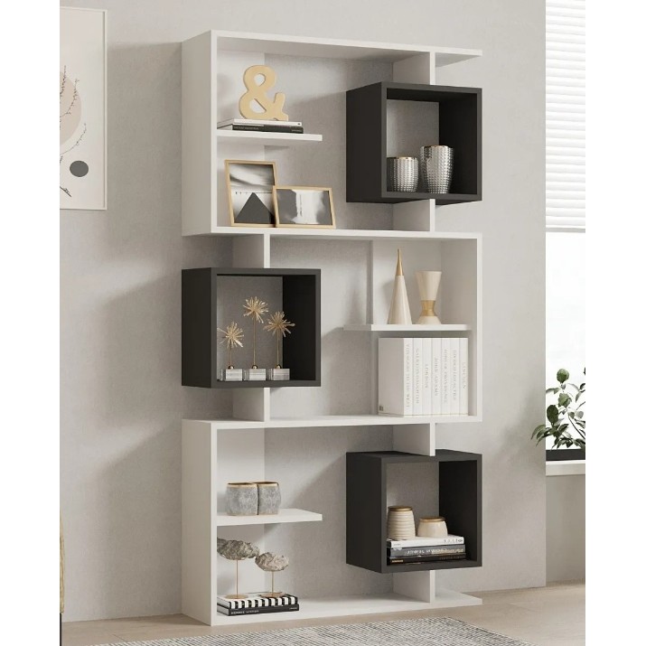 Стеллаж Trendy Icardi White/Anthracit 171.9x90x24.6cm GTR006042