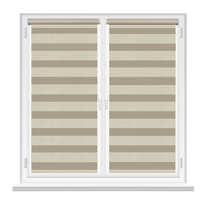 Рулонные шторы Msrolls Day Night Orizont V3 Beige 0.45x1.70m