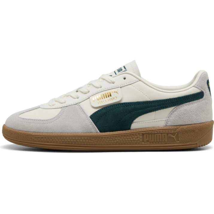 Кеды мужские Puma Palermo Leather Warm White/Green Terrain, s.44.5