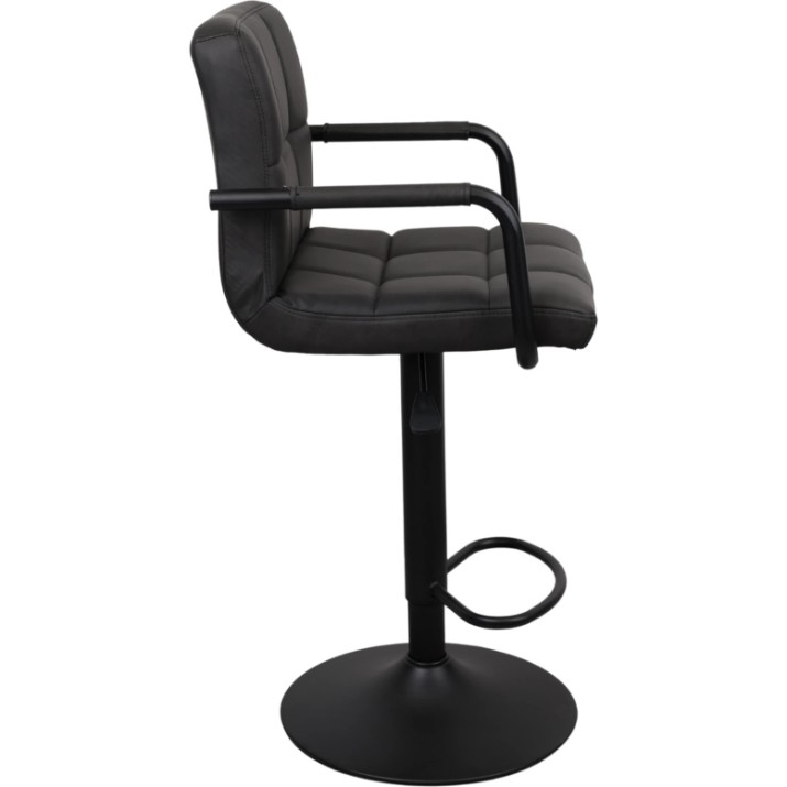 Scaun de bar Deco SB-042 BlackPU Black Leg Black (SB042PU-ASPF-BLK)