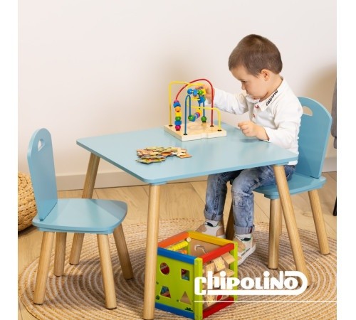 Măsuță pentru copii cu scaune Chipolino Blue MDF (DIWH02430323)