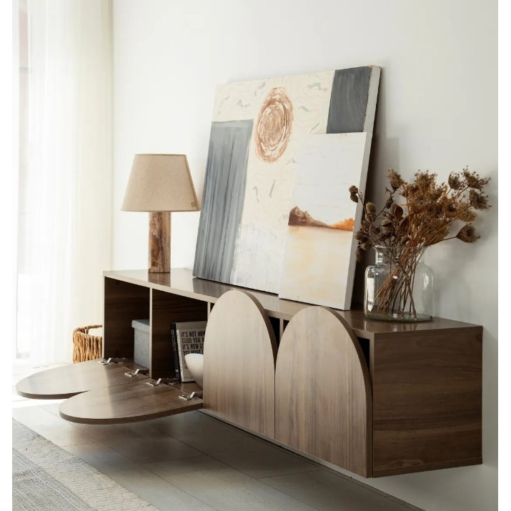 Тумба под ТВ Trendy Nuca Mesta Walnut 180x35x35cm GTR000341