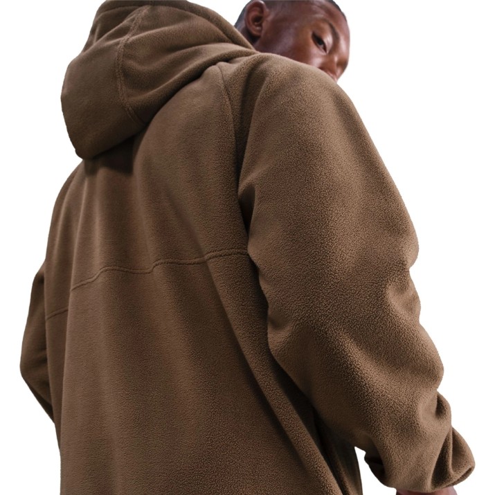 Мужская толстовка Nike Club Winterized Top Mosswood Brown/Campfire Orange/White, s.M