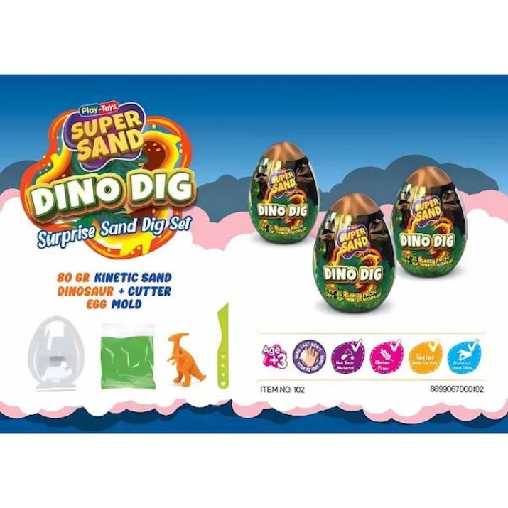 Кинетический песок Play Toys Dinosaurs (102)