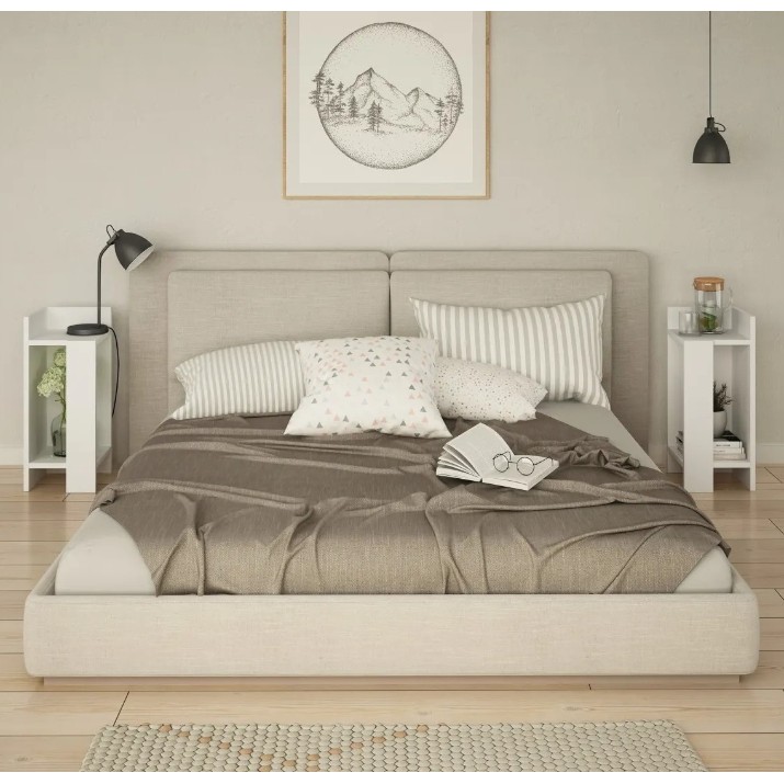 Прикроватная тумба Trendy Elos White 25x60x27cm GTR001492 2pcs