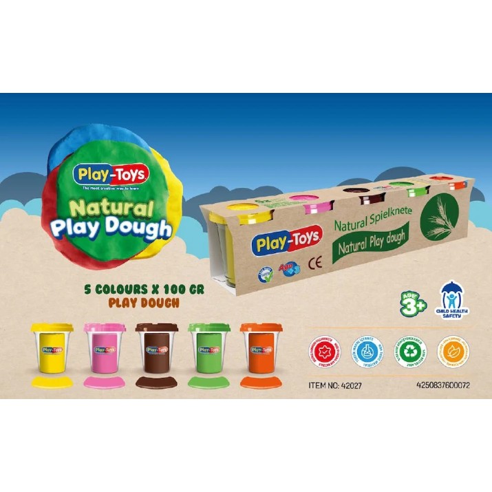 Пластилин Play Toys Natural Spielknete (42027)