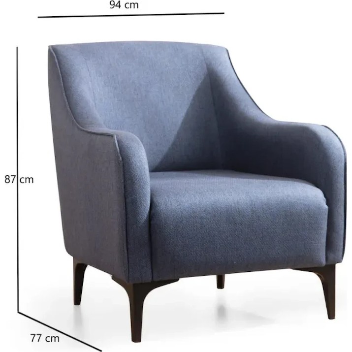 Fotoliu Trendy Belissimo Blue 94x77x87cm GTR001993