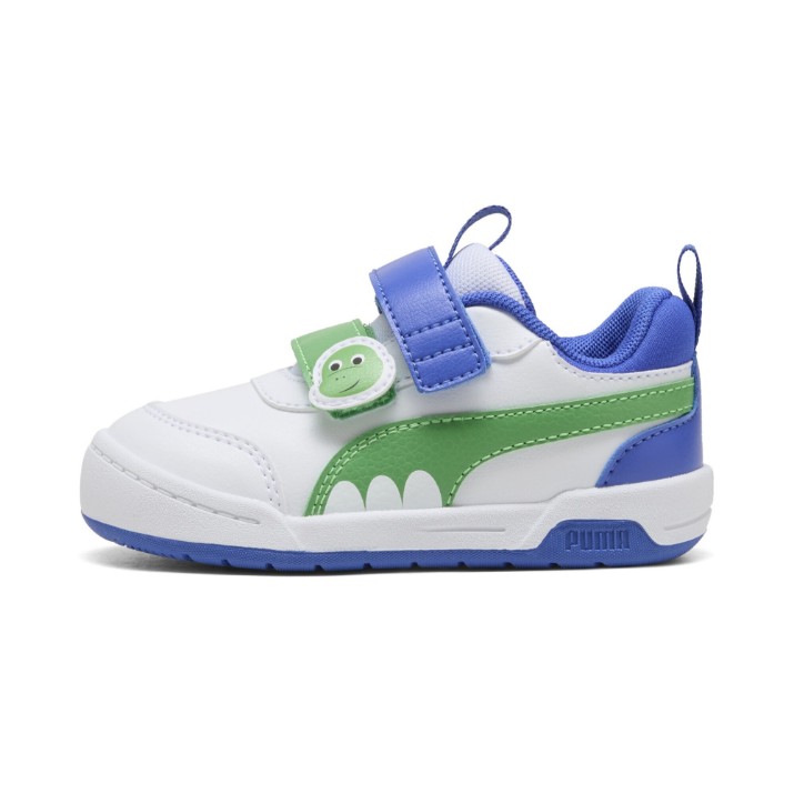 Ghete pentru copii Puma Multiflex 2 Dino V Inf Puma White/Green Fruit/Royal Sapphire, s.25