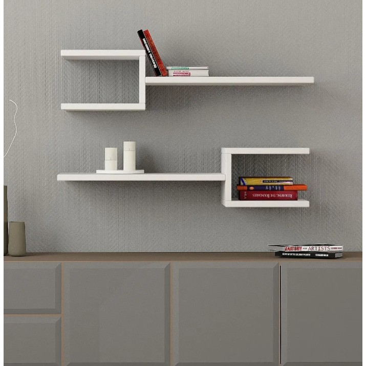 Навесная полка Trendy Furca White 74.5x18.2x19.6cm GTR005341 2pcs