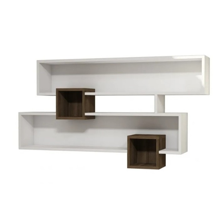 Навесная полка Trendy Karen White/Walnut 72.2x120x22cm GTR005604