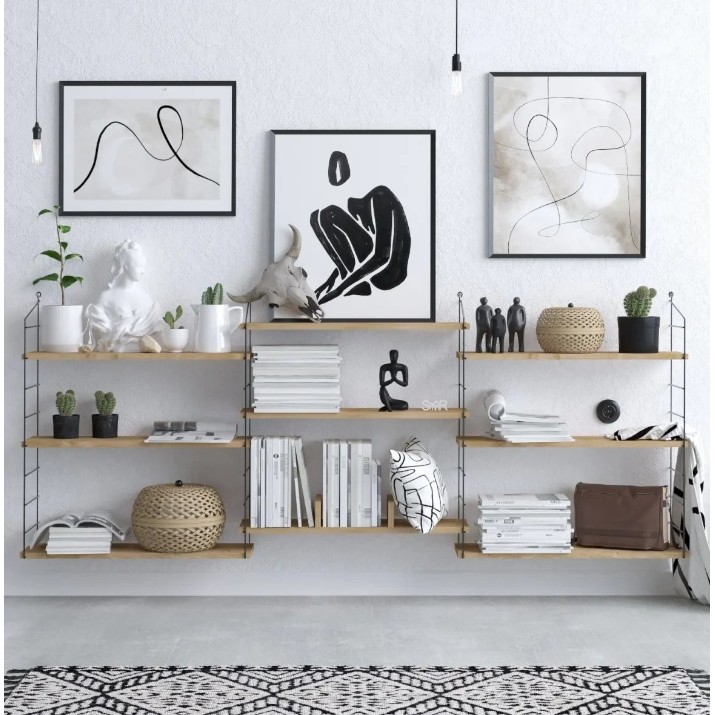 Навесная полка Trendy Laba Oak 216x85x20cm GTR006011
