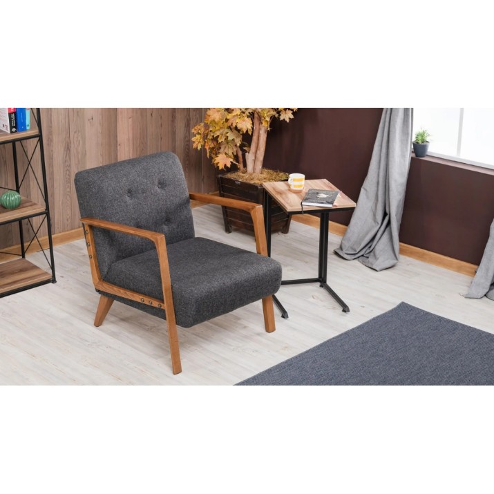 Fotoliu Trendy Kemer Dark Grey 83x80x69cm GTR002060