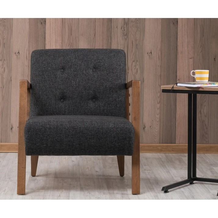 Fotoliu Trendy Kemer Dark Grey 83x80x69cm GTR002060