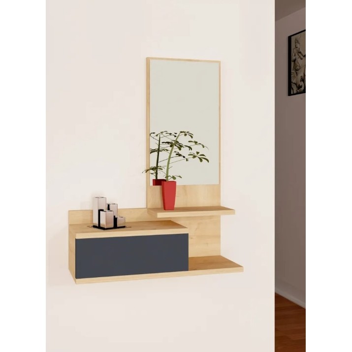 Raft de perete Trendy Rozella Oak/Anthracit 60x90x31cm GTR005915