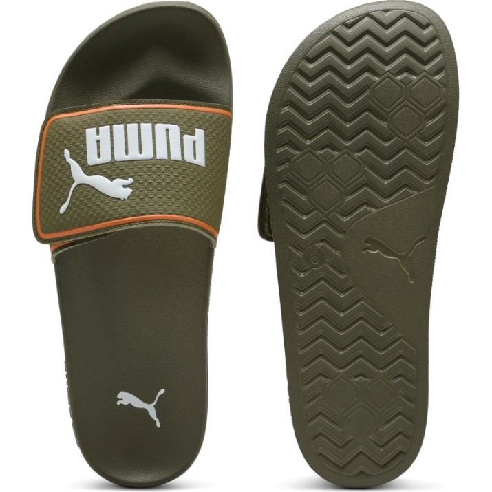 Șlapi pentru bărbați Puma Leadcat 2.0 V Loden Green/Puma White/Vermillion, s.40.5