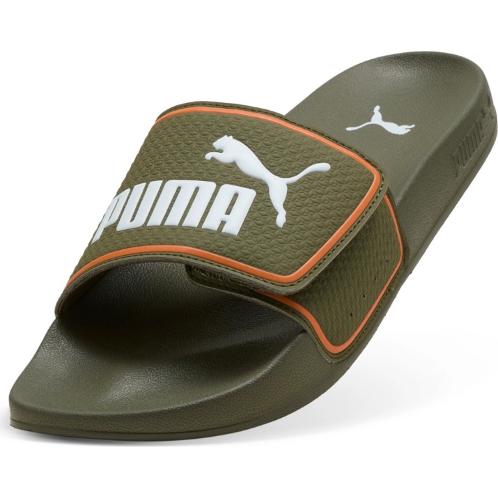 Șlapi pentru bărbați Puma Leadcat 2.0 V Loden Green/Puma White/Vermillion, s.40.5