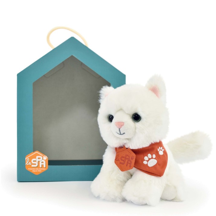 Мягкая игрушка Histoire d'Ours Cat White Spa Collection 16cm (HO3314)