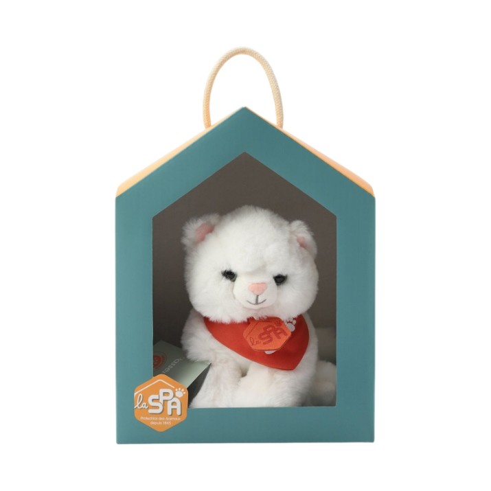 Мягкая игрушка Histoire d'Ours Cat White Spa Collection 16cm (HO3314)