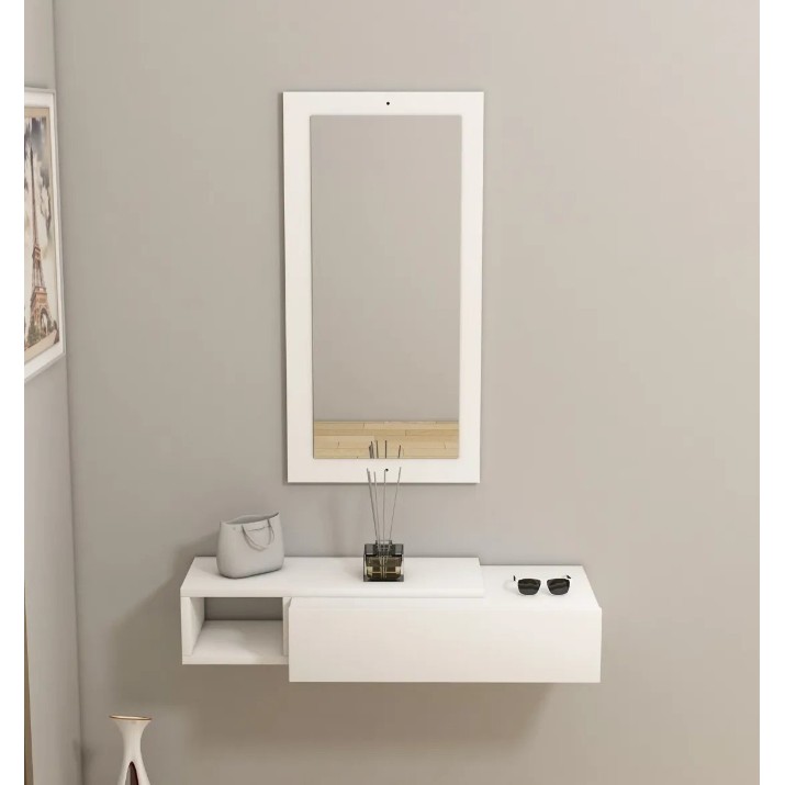 Raft de perete Trendy Vien White 82x16x30cm GTR005944