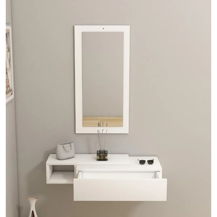 Raft de perete Trendy Vien White 82x16x30cm GTR005944