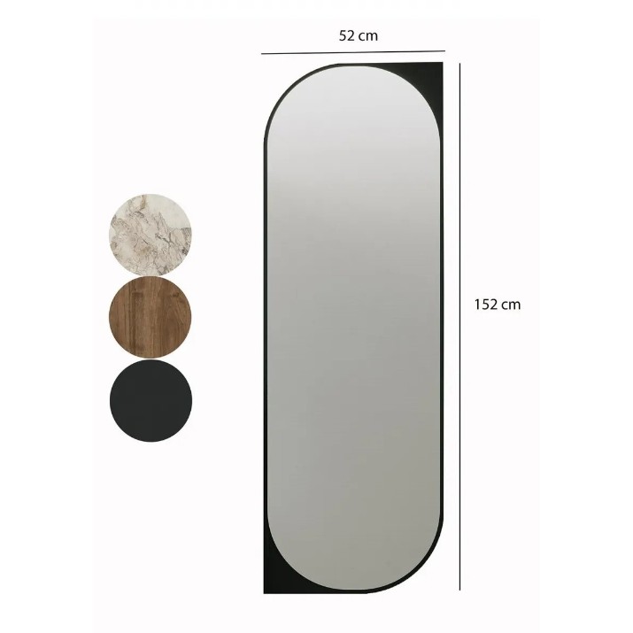 Oglindă Trendy Livi Black 152x52x2cm GTR006581
