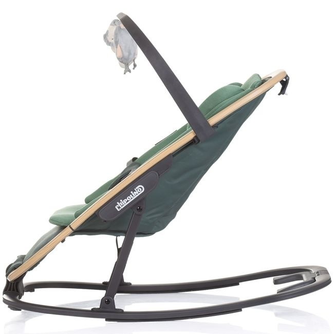 Детский шезлонг Chipolino Senso Basil/Wood (SHESO0253BA)