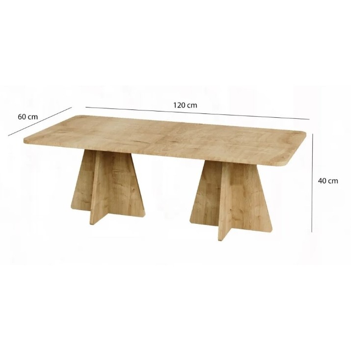 Набор журнальных столиков Trendy Ciuperca Oak 120x60x50cm GTR000909 4pcs